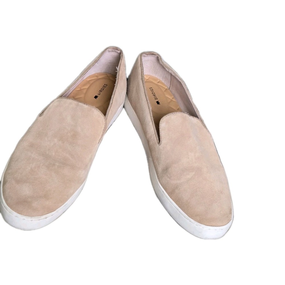 Birdies Swift slip-on sneakers Size 9.5 tan suede Casual Neutral Minimalist